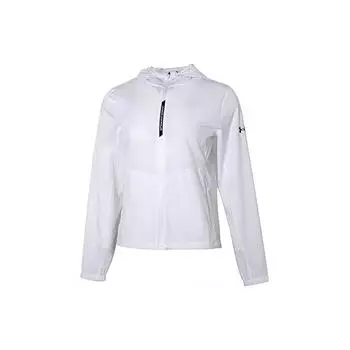 Under Armour UA Серия защиты от солнца Легкая повседневная свободная дышащая ветровка с солнцезащитным кремом и капюшоном Женская верхняя одежда Белый 22500410-100 L