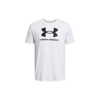Under Armour UA Sportstyle Футболка с круглым вырезом и короткими рукавами, мужские топы, белые 1382911-100 XL