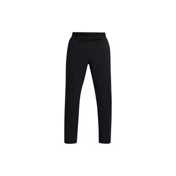 Under Armour UA Unstoppable свободные однотонные повседневные брюки со шнуровкой средней посадки, прямые брюки, мужские брюки, черные 1383033-001 XXL