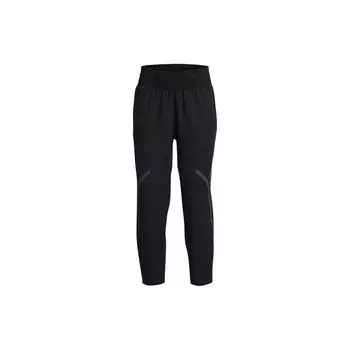 Under Armour UA Unstoppable свободные укороченные прямые трикотажные спортивные брюки со шнуровкой женские брюки черные 1382741-001 M