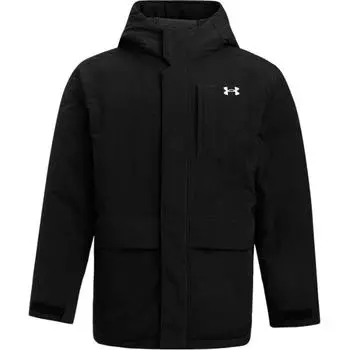 Under Armour UA Urban Down Hooded Casual Warm Short Jacket Men Jacket Black 6001974-001 XXL