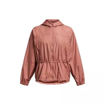 Under Armour UA Vanish Elite Letter Print Дышащая куртка с капюшоном и длинным рукавом Женская куртка Коралловый 1382726-696 S