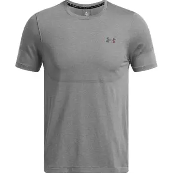 Under Armour Ua Vanish Elite Seamless Comfortable Round Neck Quick-Dry Casual Short Sleeve T-Shirt Men Tops Rhino-Gray 1376781-025 M