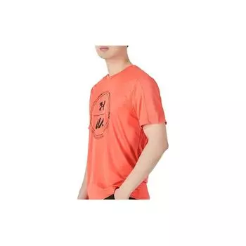 Under Armour Удобная дышащая футболка с коротким рукавом для бега и тренировок, мужская, оранжевая 1364874-690 L