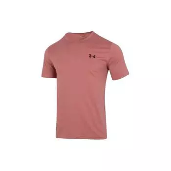 Under Armour Удобная дышащая футболка с коротким рукавом и принтом американского винтажного логотипа, мужские топы, розовая 1370951-604 XXL