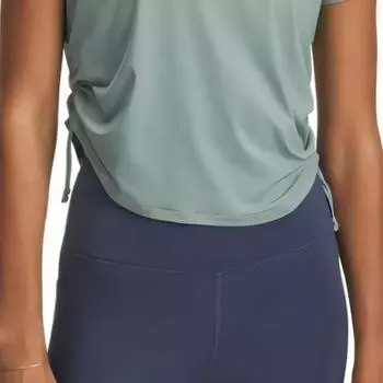 Under Armour Удобная Модная Трендовая Дышащая Простая Футболка с Коротким Рукавом Женские Топы Лаймово-Зеленый 1389565-348 S