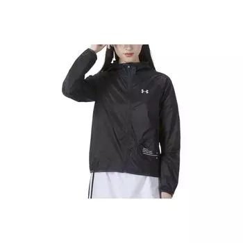 Under Armour Удобная повседневная куртка с капюшоном, женские куртки, черная 1326558-001 S