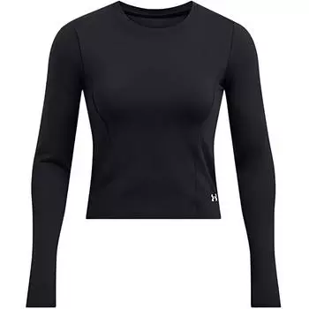 Under Armour Удобная женская футболка с круглым вырезом и длинным рукавом, черная 1387465-001 S