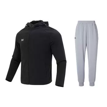 Under Armour Удобный дышащий повседневный спортивный комплект с капюшоном для мужчин 23600303-001+23600704-014 L