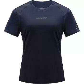 Under Armour Ultraviolet Protection Quick-Dry Lightweight Moisture-Wicking Crew Neck Short Sleeve T-Shirt Women Tops Deep-Sea-Blue 15225117-0108 XS
