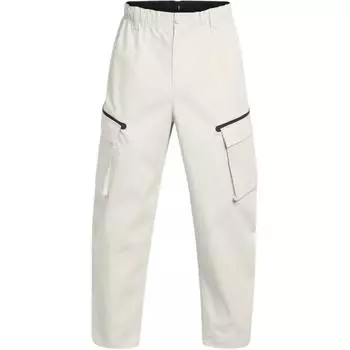 Under Armour Unstoppable Comfortable Loose Soft Skin-Friendly Versatile Multi-Pocket Cargo Pants Men pants Pinnacle-White 1388827-110 XL
