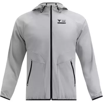 Under Armour Unstoppable Pro Rock Unstoppable Loose Fit Hooded Zip Design Long Sleeve Jacket Men Jacket Modern-Gray 1380538-011 M