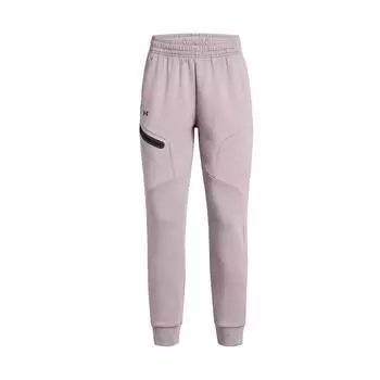 Under Armour Unstoppable Soft Comfortable Stylish Warm Durable Mid-Rise Knitted Sports Pants Women bottoms Light-Pink 1379846-015 S