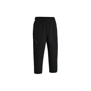 Under Armour Unstoppable Solid Loose Fleece Training Cropped Knit Pants Men Pants Black 1384010-001 L