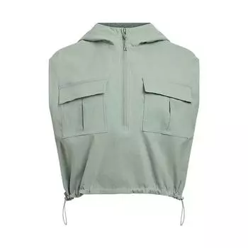 Under Armour Unstoppable SS25 Casual Series Solid Color Fashion Simple Hooded Versatile Vest Women vest Lime-Green 1389666-348 S