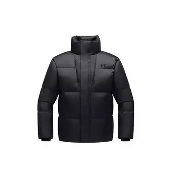Under Armour Urban Outdoor Series Climbing Solid Color Short Windproof Down Jacket Men jackets Black 14411143-0020 S