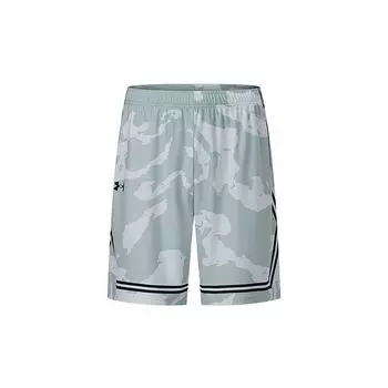 Under Armour Узорчатые быстросохнущие баскетбольные шорты мужские шорты белые 24500210-100 4XL