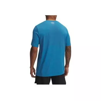 Under Armour Vanish Бесшовный Логотип Круглый Вырез Пуловер Футболка с Коротким Рукавом Мужские Футболки Синий 1382801-452 M