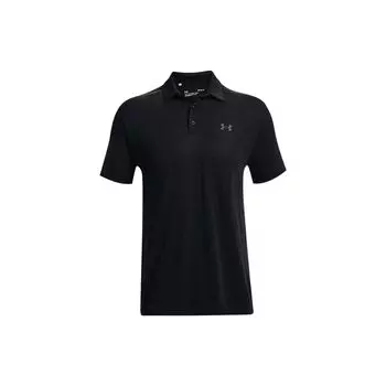 Under Armour Vanish Бесшовный логотип Печать Свободная рубашка поло с коротким рукавом Мужские рубашки поло Черный 1370098-001 M