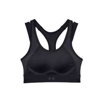 Under Armour Vanish бесшовный средний поддерживающий спортивный бюстгальтер с несколькими бретелями, женское нижнее белье, черный 1344326-001 XS