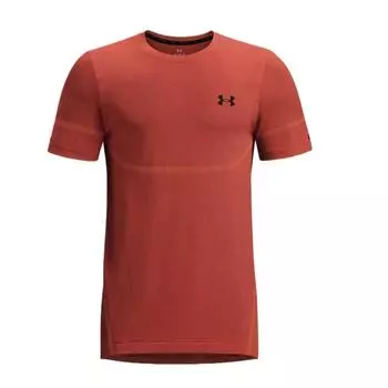 Under Armour Vanish Elite Бесшовная Удобная Приятная к коже Универсальная Дышащая Футболка с коротким рукавом Мужские топы Flame 1376781-847 M
