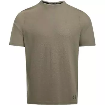 Under Armour Vanish Elite Бесшовный переход Удобный Приятный к коже Модный Простой Влагоотводящий Футболка с коротким рукавом Мужские футболки Хаки 1385805-299 L