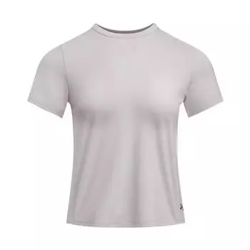 Under Armour Vanish Elite Однотонная Повседневная Простая Дышащая Футболка с Коротким Рукавом Женские Топы Светло-Серый 1389868-009 XS