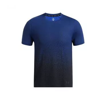Under Armour Vanish Elite Seamless Fashion Gradient Sports Short Sleeve T-Shirt Men Tops Tech-Blue 1385805-432 M