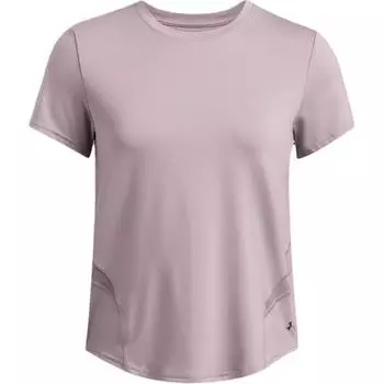 Under Armour Vanish Elite Vent Breathable Loose Casual Solid Color Crew Neck Short Sleeve T-Shirt Women T-Shirts Fatigue-Gray 1386400-015 S