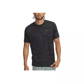Under Armour Vanish Energy SS25 Printed Moisture-Wicking Loose Fit Short Sleeve T-Shirt Men Tops Dark-Gray Black 1383974-016 XL