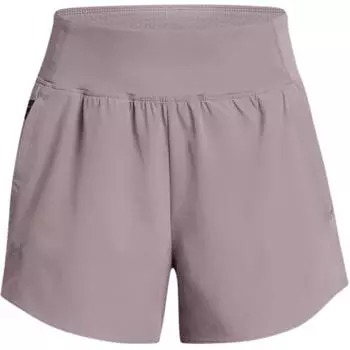 Under Armour Vanish SmartForm Simple Brand Logo Comfortable Breathable Waterproof Three-Quarter Casual Shorts Women shorts Lithe-Gray 1377555-015 XL
