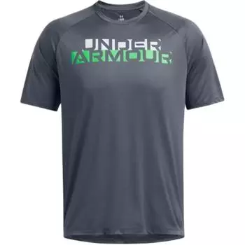 Under Armour Velocity Comfortable Round Neck Quick-Dry Short Sleeve T-Shirt Men Tops Storm-Gray 1387287-044 XL