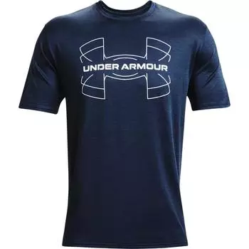 Under Armour Vent Casual Training Loose Comfortable Crew Neck Short Sleeve T-Shirt Men Tops Dark-Blue 1366145-408 M