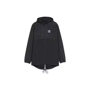 Under Armour Ветровка с капюшоном на молнии с логотипом для мужчин, черная 1299147-001 S