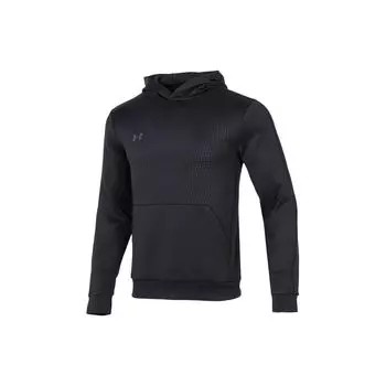 Under Armour Ветрозащитная толстовка с капюшоном для бега с логотипом, мужская, черная 22600304-001 M
