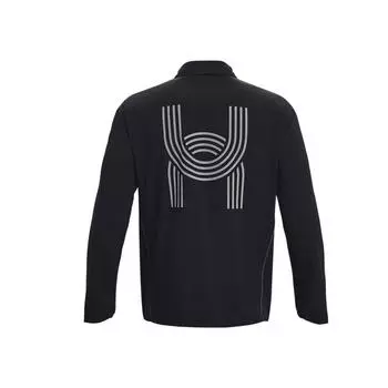 Under Armour Везде сзади логотип печати бег спортивная поло куртка мужская куртка черный 1379293-001 XL