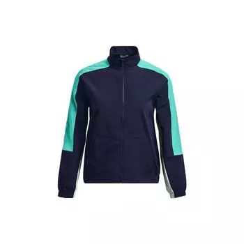Under Armour Винтажная спортивная куртка для гольфа на молнии со стойкой воротником Женская куртка Темно-синяя 1370139-410 S