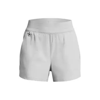 Under Armour Водонепроницаемые дышащие удобные повседневные шорты с твердым логотипом, женские шорты, современные, серые 1383558-011 XL