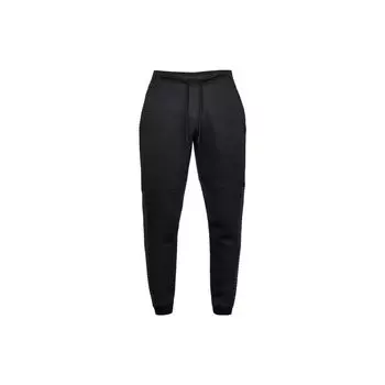 Under Armour Вязаные флисовые дышащие однотонные повседневные джоггеры Толстые мужские брюки Черные 1320707-001 M