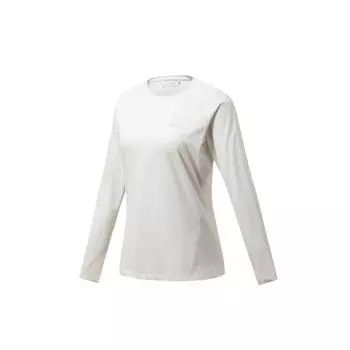 Under Armour Walking Simple Versatile Comfortable Skin-Friendly Solid Color Long Sleeve Regular T-Shirt Women T-Shirts Mist-White 14322215-0036 XS