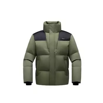 Under Armour Warm Windproof Cold Resistant Soft Down Jacket Men Jacket Light-Army-Green 14411143-GRE S