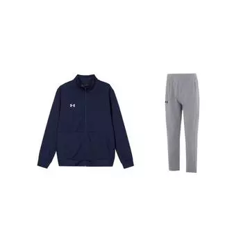 Under Armour Waterproof Warm Long Sleeve Top And Mid Waist Long Pants Casual Sports Set Unisex sets 23600304-409+23600703-014 3XL