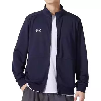 Under Armour Windproof Stand Collar Casual Knit Jacket Men jackets Blue 24600304-409 L