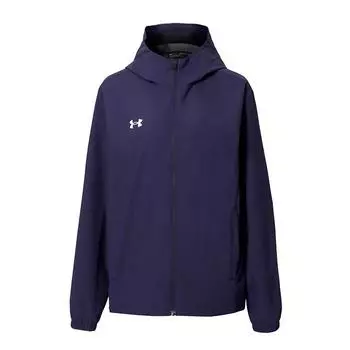 Under Armour Windproof Water-Repellent Hooded Zipper Long Sleeve Jacket Unisex Jackets Navy-Blue 25500401-409 XL