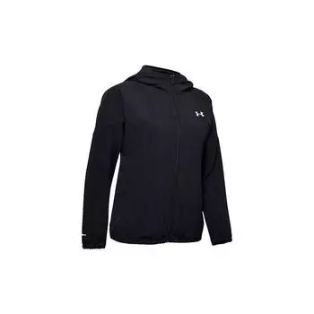Under Armour Woven Branded Training Sports Jacket Женские топы Черный 1351794-001 S