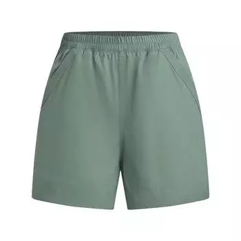 Under Armour Woven Breathable Versatile Running Fitness Shorts Women shorts Green 1389667-348 M