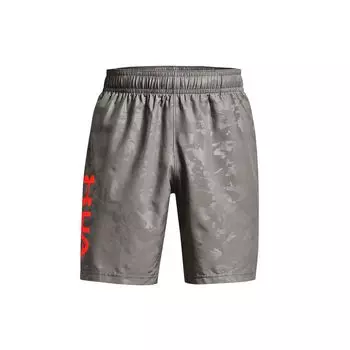 Under Armour Woven Embossed Print Comfortable Breathable Woven Training Basketball Pants Men bottoms Gray 1361432-066 XL