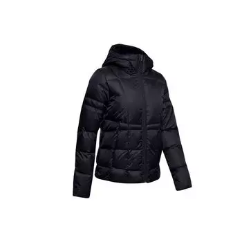 Under Armour Woven Loose Hooded Down Jacket Женская верхняя одежда Черный 1342814-001 XS