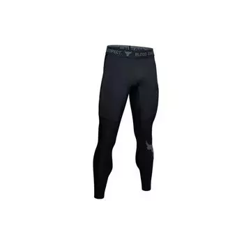 Under Armour X Дуэйн Джонсон коллаборация проект рок компрессионные фитнес штаны мужские штаны черные 1351533-001 M