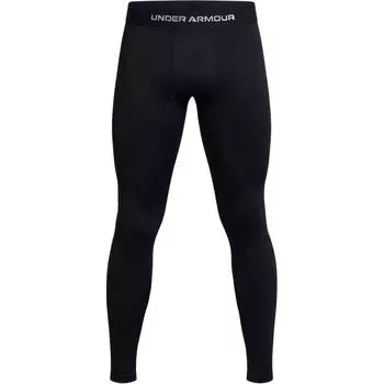 Under Armour X Elite Collaboration ColdGear® облегающие потоотводящие быстросохнущие мягкие спортивные длинные брюки с напечатанными буквами, мужские низы, черные 1386946-001 XL